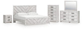 J&M Furniture - Ashley Furniture - Cayboni King Panel Bed, Dresser, Mirror, Chest and Nightstand - King Panel Bed, Dresser, Mirror, Chest and Nightstand - B3788B17