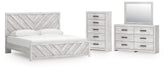 J&M Furniture - Ashley Furniture - Cayboni King Panel Bed, Dresser, Mirror and Chest - King Panel Bed, Dresser, Mirror and Chest - B3788B18