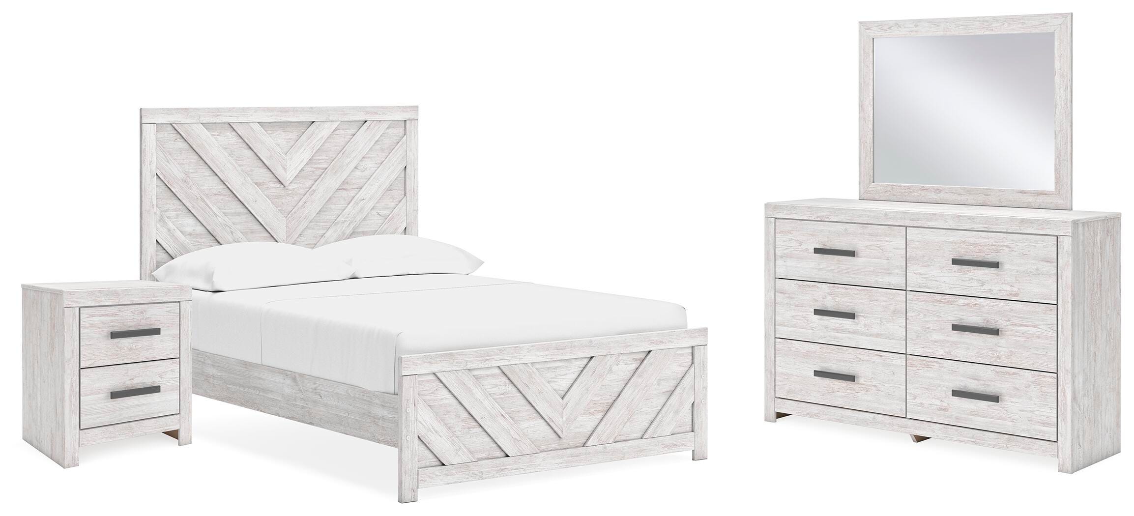 J&M Furniture - Ashley Furniture - Cayboni Full Panel Bed, Dresser, Mirror and Nightstand - Full Panel Bed, Dresser, Mirror and Nightstand - B3788B14