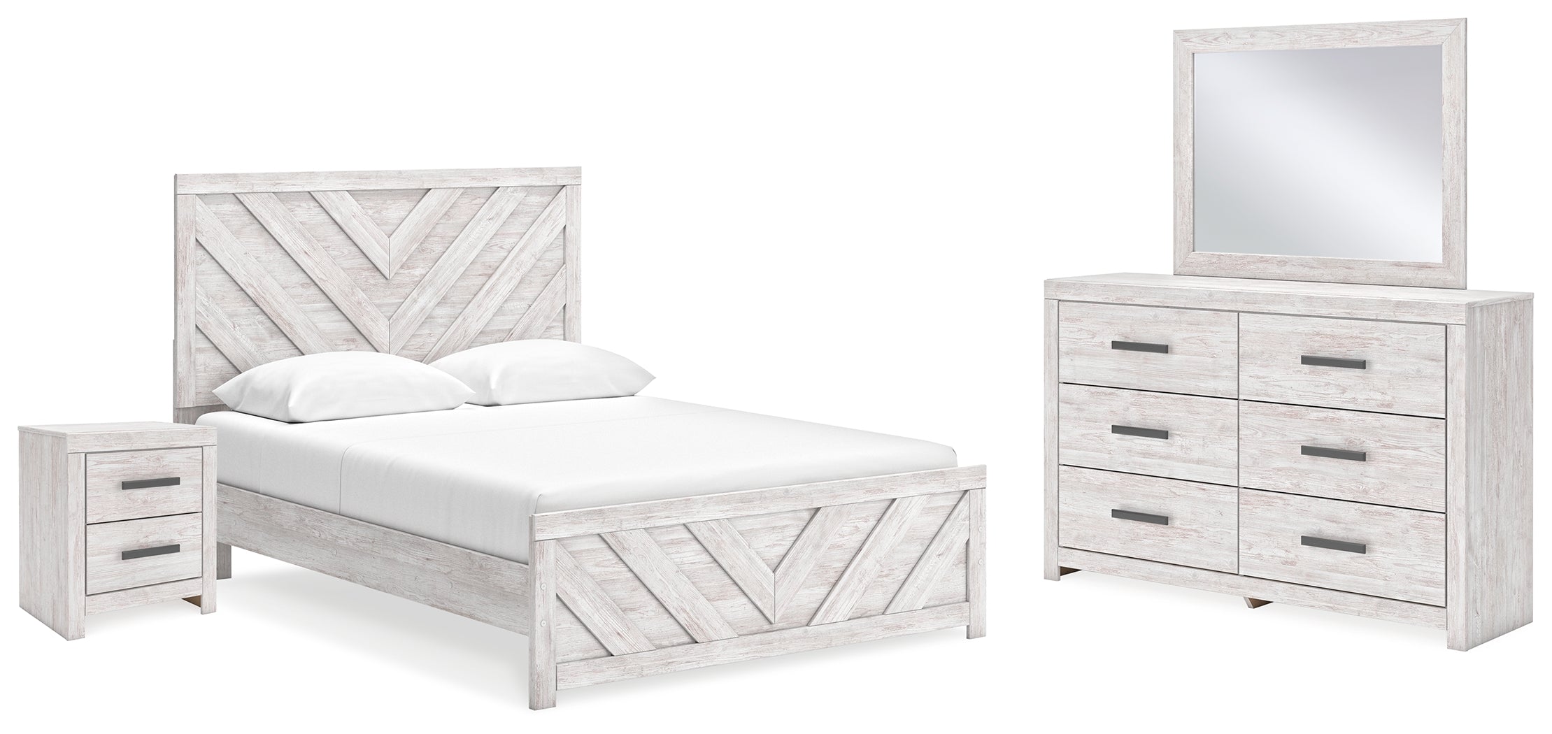 J&M Furniture - Ashley Furniture - Cayboni Queen Panel Bed, Dresser, Mirror and Nightstand - Queen Panel Bed, Dresser, Mirror and Nightstand - B3788B8