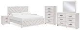 J&M Furniture - Ashley Furniture - Cayboni King Panel Bed, Dresser, Mirror, Chest and 2 Nightstands - King Panel Bed, Dresser, Mirror, Chest and 2 Nightstands - B3788B12
