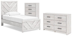 J&M Furniture - Ashley Furniture - Cayboni Twin Panel Bed, Dresser and Chest - Twin Panel Bed, Dresser and Chest - B3788B11