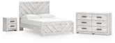 J&M Furniture - Ashley Furniture - Cayboni Queen Panel Bed, Dresser and Nightstand - Queen Panel Bed, Dresser and Nightstand - B3788B9
