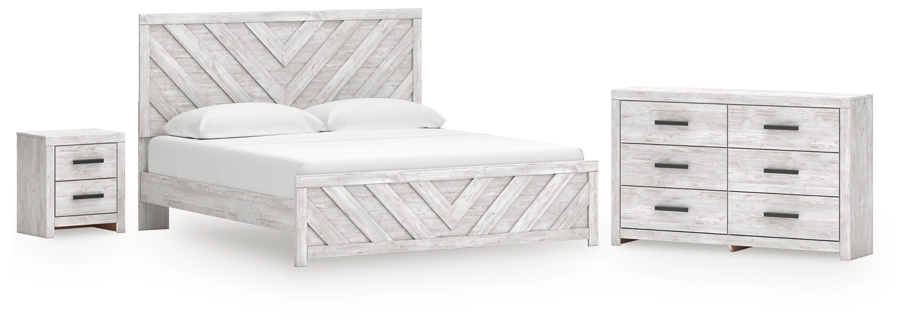 J&M Furniture - Ashley Furniture - Cayboni King Panel Bed, Dresser and Nightstand - King Panel Bed, Dresser and Nightstand - B3788B10