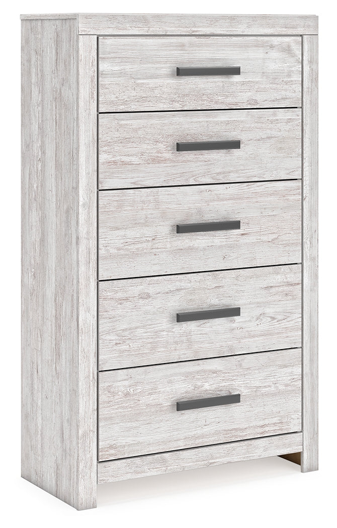 J&M Furniture - Ashley Furniture - Cayboni Chest of Drawers - Five Drawer Chest / Whitewash - B3788-46