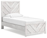 J&M Furniture - Ashley Furniture - Cayboni Twin Panel Bed - Twin Panel Bed / Whitewash - B3788B6