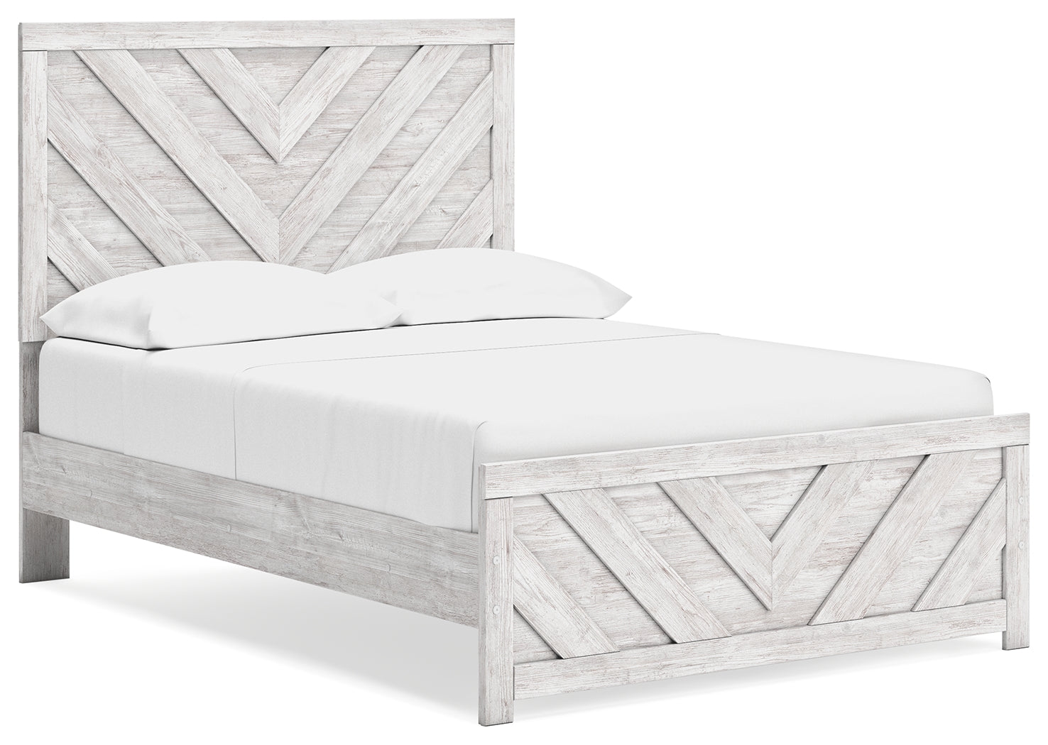 J&M Furniture - Ashley Furniture - Cayboni Full Panel Bed - Full Panel Bed / Whitewash - B3788B2
