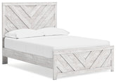 J&M Furniture - Ashley Furniture - Cayboni Full Panel Bed - Full Panel Bed / Whitewash - B3788B2