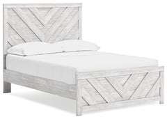 J&M Furniture - Ashley Furniture - Cayboni Full Panel Bed - Full Panel Bed / Whitewash - B3788B2