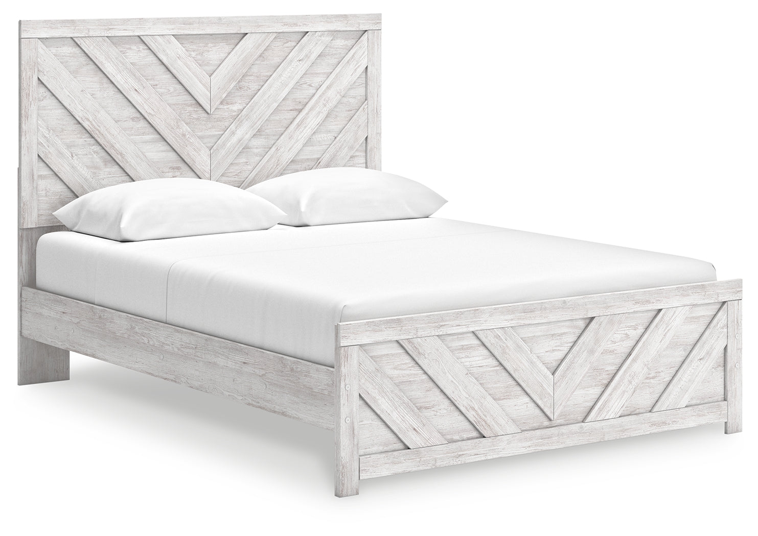 J&M Furniture - Ashley Furniture - Cayboni Queen Panel Bed - Queen Panel Bed / Whitewash - B3788B4
