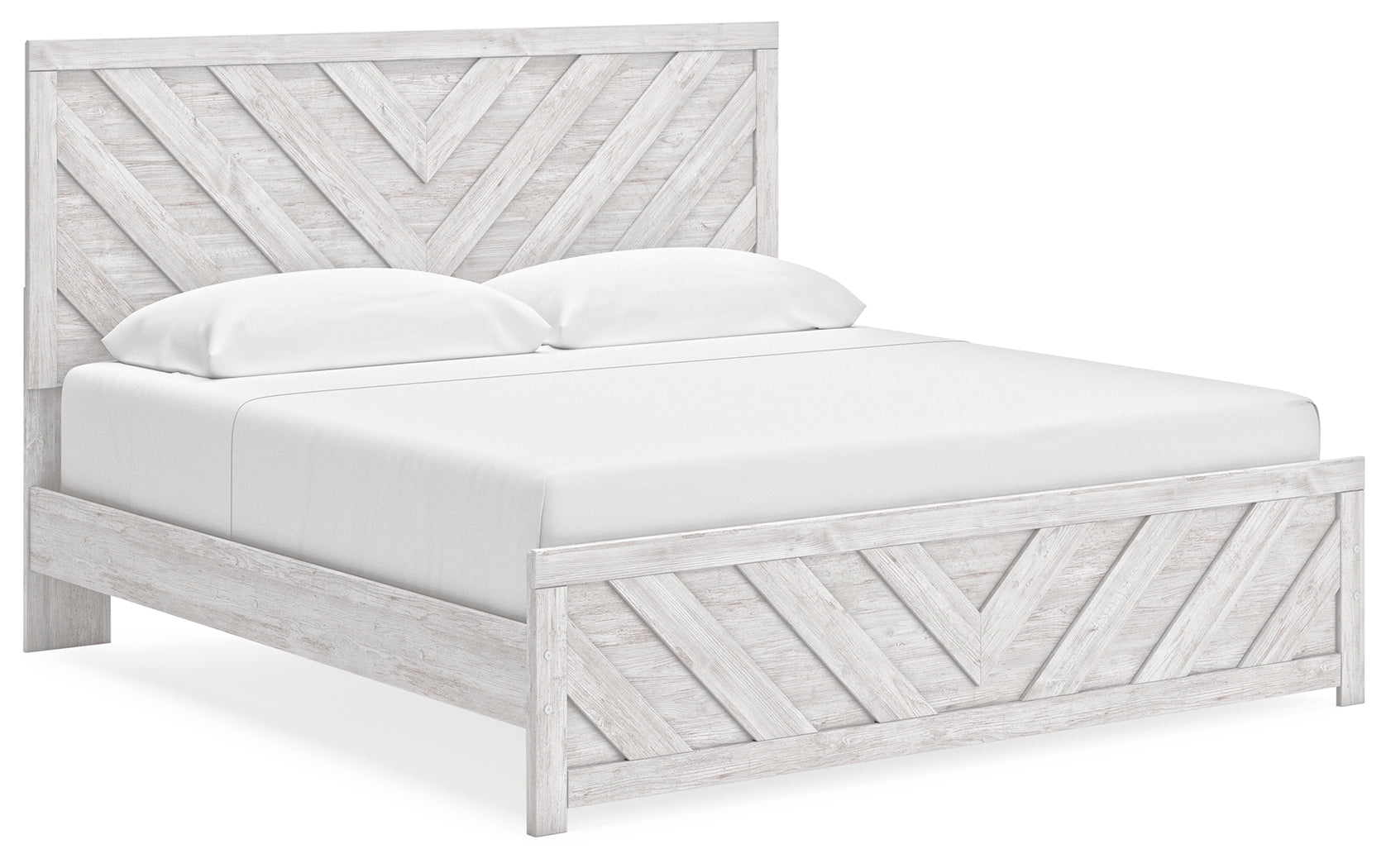 J&M Furniture - Ashley Furniture - Cayboni King Panel Bed - King Panel Bed / Whitewash - B3788B7