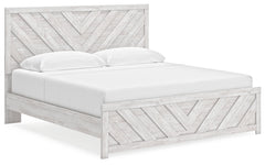 J&M Furniture - Ashley Furniture - Cayboni King Panel Bed - King Panel Bed / Whitewash - B3788B7