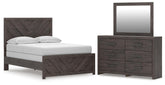 J&M Furniture - Ashley Furniture - Prendonea Full Panel Bed, Dresser and Mirror - Full Panel Bed, Dresser and Mirror - B3789B6