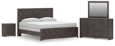 J&M Furniture - Ashley Furniture - Prendonea King Panel Bed, Dresser, Mirror and Nightstand - King Panel Bed, Dresser, Mirror and Nightstand - B3789B11