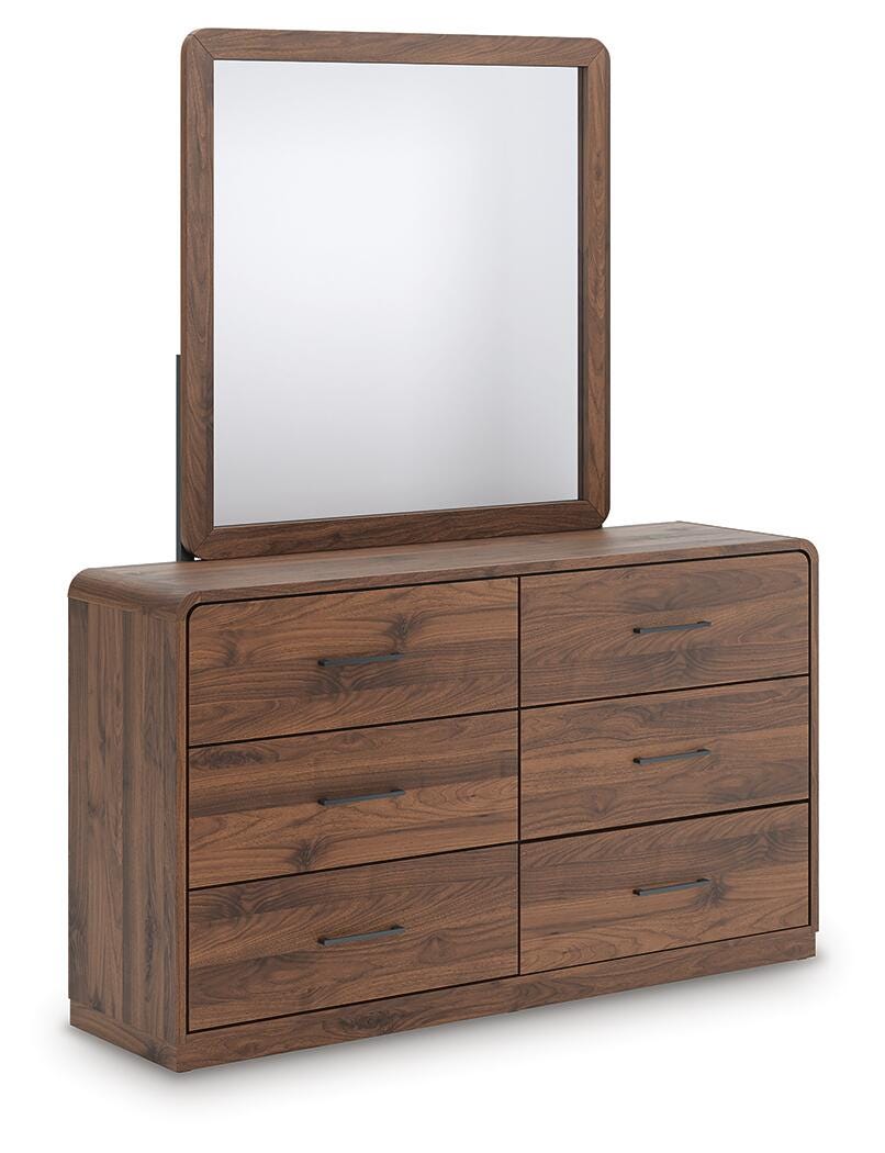 J&M Furniture - Ashley Furniture - Fortlorn Dresser and Mirror - Dresser and Mirror / Walnut Brown - PCB386B1