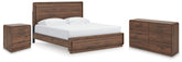 J&M Furniture - Ashley Furniture - Fortlorn King Panel Bed, Dresser and Nightstand - King Panel Bed, Dresser and Nightstand - PCB386B8