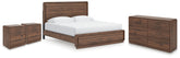 J&M Furniture - Ashley Furniture - Fortlorn King Panel Bed, Dresser and 2 Nightstands - King Panel Bed, Dresser and 2 Nightstands - PCB386B13