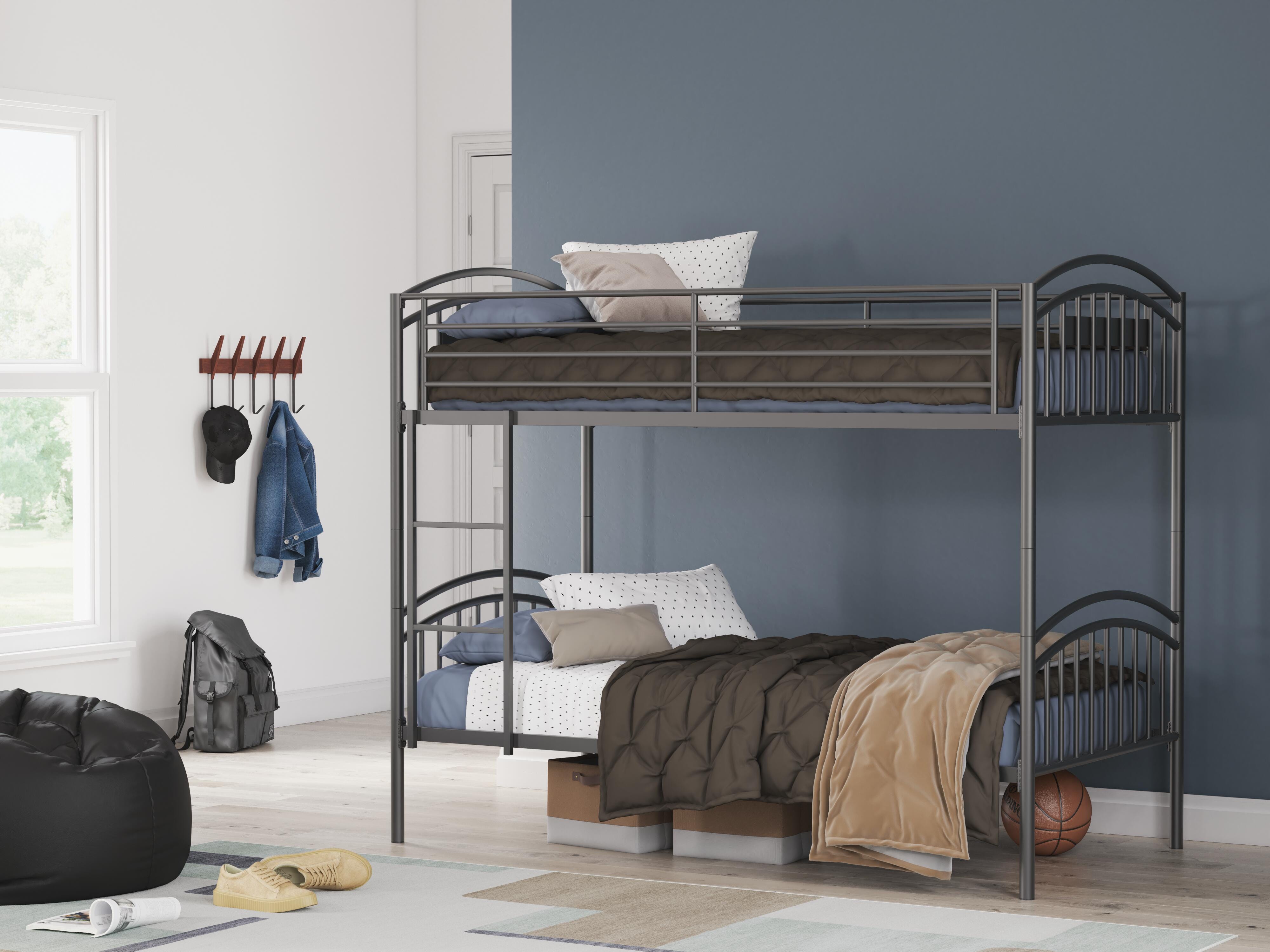 J&M Furniture - Ashley Furniture - Lanceburg Twin over Twin Bunk Bed and 2 Mattresses - Twin over Twin Bunk Bed and 2 Mattresses - PCB400B1