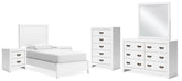 J&M Furniture - Ashley Furniture - Binterglen Twin Panel Bed, Dresser, Mirror, Chest and 2 Nightstands - Twin Panel Bed, Dresser, Mirror, Chest and 2 Nightstands - B427B19