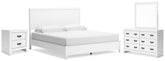 J&M Furniture - Ashley Furniture - Binterglen King Panel Bed, Dresser, Mirror and Nightstand - King Panel Bed, Dresser, Mirror and Nightstand - B427B16