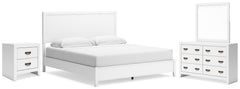 J&M Furniture - Ashley Furniture - Binterglen King Panel Bed, Dresser, Mirror and Nightstand - King Panel Bed, Dresser, Mirror and Nightstand - B427B16