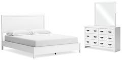 J&M Furniture - Ashley Furniture - Binterglen California King Panel Bed, Dresser and Mirror - California King Panel Bed, Dresser and Mirror - B427B13