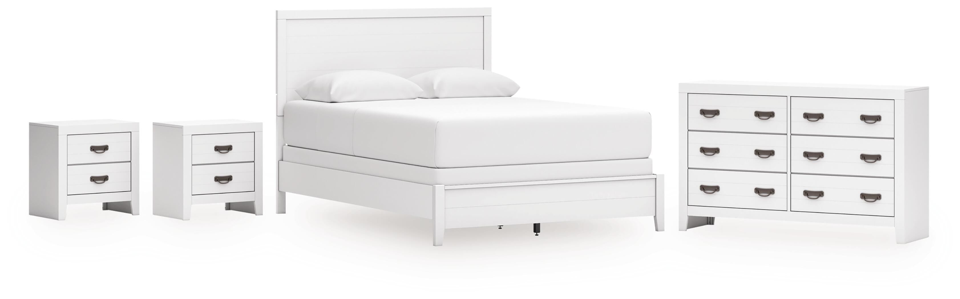 J&M Furniture - Ashley Furniture - Binterglen Queen Panel Bed, Dresser and 2 Nightstands - Queen Panel Bed, Dresser and 2 Nightstands - B427B15