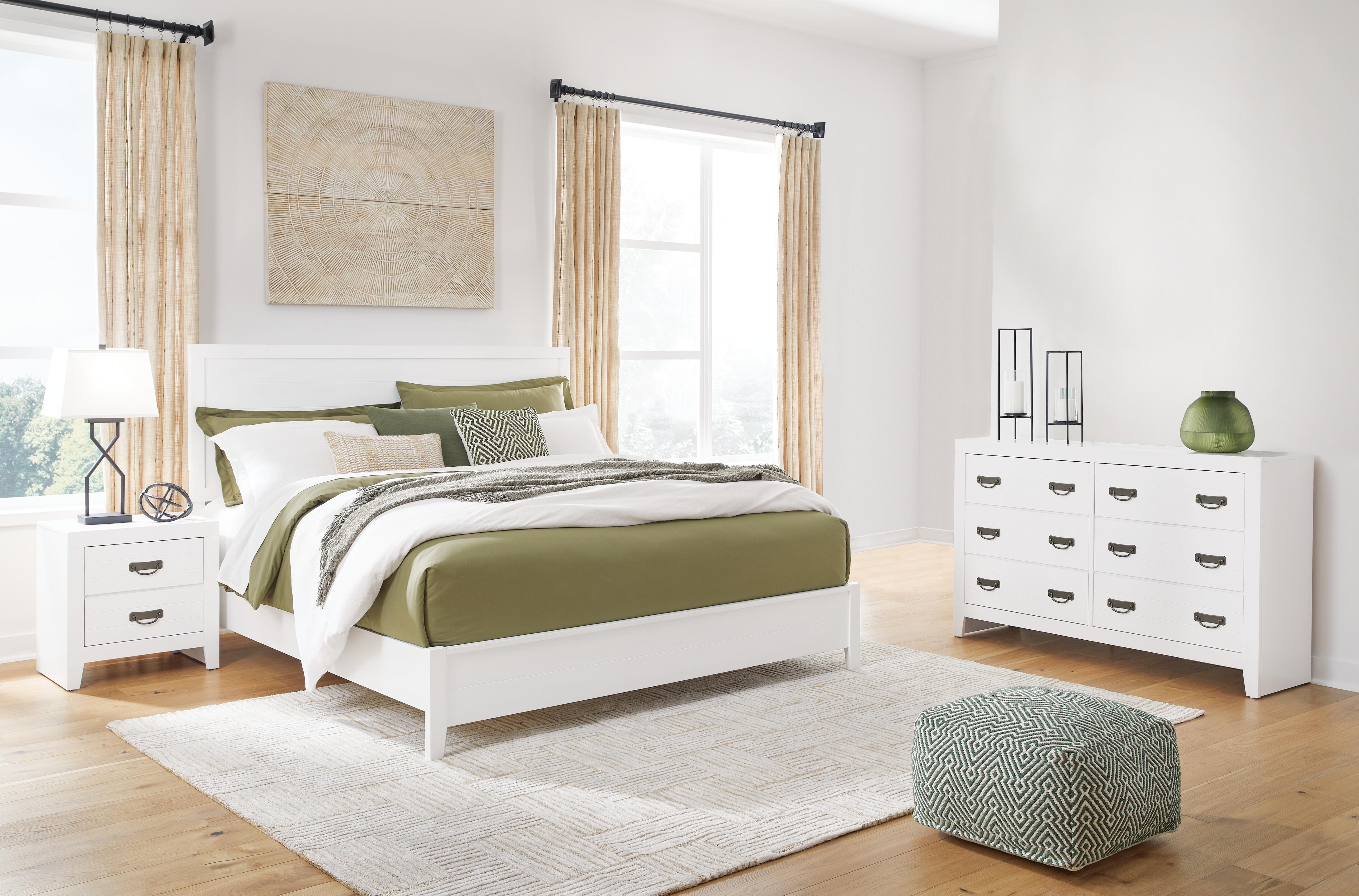 J&M Furniture - Ashley Furniture - Binterglen King Panel Bed, Dresser and Nightstand - King Panel Bed, Dresser and Nightstand - B427B11