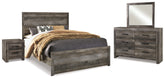 J&M Furniture - Ashley Furniture - Wynnlow Queen Panel Bed with Mirrored Dresser and Nightstand - Queen Panel Bed with Mirrored Dresser and Nightstand - B440B22