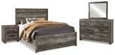 J&M Furniture - Ashley Furniture - Wynnlow Queen Panel Bed, Dresser, Mirror and 2 Nightstands - Queen Panel Bed, Dresser, Mirror and 2 Nightstands - B440B36