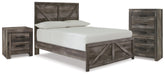 J&M Furniture - Ashley Furniture - Wynnlow Full Panel Bed, Chest and Nightstand - Full Panel Bed, Chest and Nightstand - B440B42