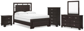 J&M Furniture - Ashley Furniture - Covetown Full Panel Bed, Dresser, Mirror, Chest and Nightstand - Full Panel Bed, Dresser, Mirror, Chest and Nightstand - B441B13