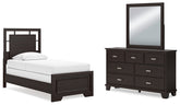 J&M Furniture - Ashley Furniture - Covetown Twin Panel Bed, Dresser and Mirror - Twin Panel Bed, Dresser and Mirror - B441B3