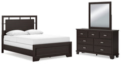 J&M Furniture - Ashley Furniture - Covetown Queen Panel Bed, Dresser and Mirror - Queen Panel Bed, Dresser and Mirror - B441B7