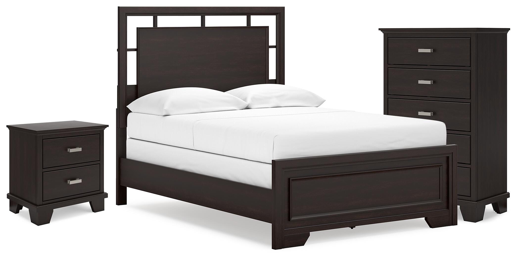 J&M Furniture - Ashley Furniture - Covetown Full Panel Bed, Chest and Nightstand - Full Panel Bed, Chest and Nightstand - B441B16