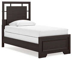 J&M Furniture - Ashley Furniture - Covetown Twin Panel Bed - Twin Panel Bed / Dark Brown - B441B2