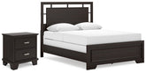 J&M Furniture - Ashley Furniture - Covetown Queen Panel Bed and Nightstand - Queen Panel Bed and Nightstand - B441B17