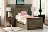 J&M Furniture - Ashley Furniture - Trinell Twin Panel Bed with 1 Large Storage Drawer - Twin Panel Bed with 1 Large Storage Drawer - B446B8