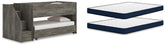 J&M Furniture - Ashley Furniture - Frandern Twin Over Twin Loft Bed and Mattresses - Twin Over Twin Loft Bed and Mattresses - B4480B27