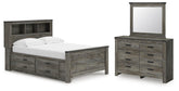 J&M Furniture - Ashley Furniture - Frandern Full Bookcase Bed with Storage, Dresser and Mirror - Full Bookcase Bed with Storage, Dresser and Mirror - B4480B11