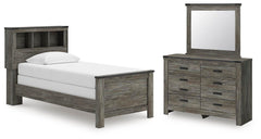 J&M Furniture - Ashley Furniture - Frandern Twin Bookcase Bed, Dresser and Mirror - Twin Bookcase Bed, Dresser and Mirror - B4480B5