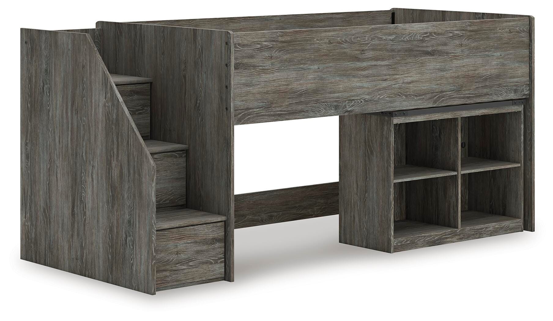 J&M Furniture - Ashley Furniture - Frandern Twin Loft Bed with Bookcase Storage - Twin Loft Bed with Bookcase Storage - B4480B14
