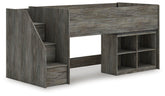 J&M Furniture - Ashley Furniture - Frandern Twin Loft Bed with Bookcase Storage - Twin Loft Bed with Bookcase Storage - B4480B14