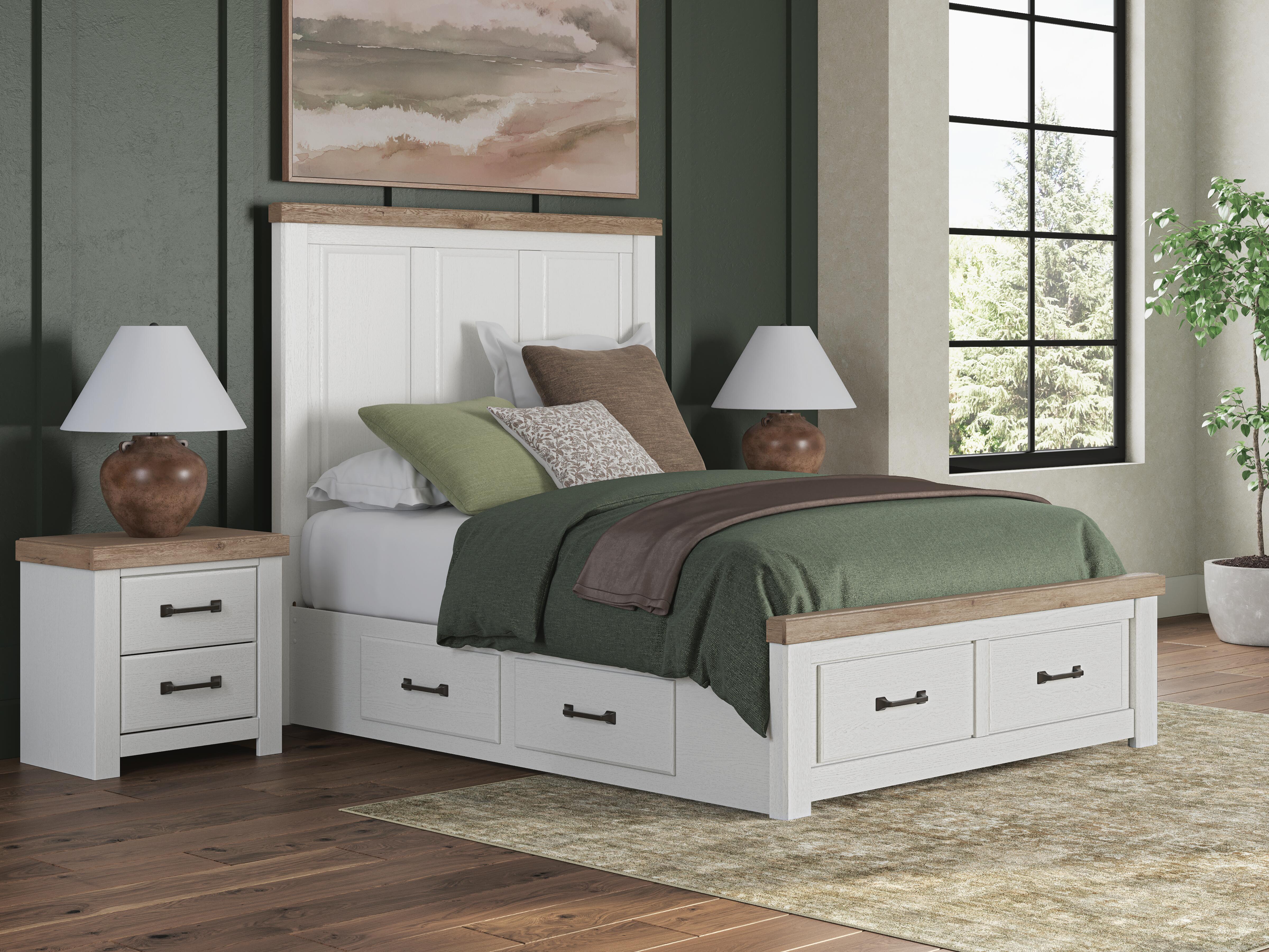 J&M Furniture - Ashley Furniture - Savonport Queen Panel Storage Bed - Queen Panel Storage Bed - B4615B16