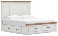 Savonport King Panel Storage Bed
