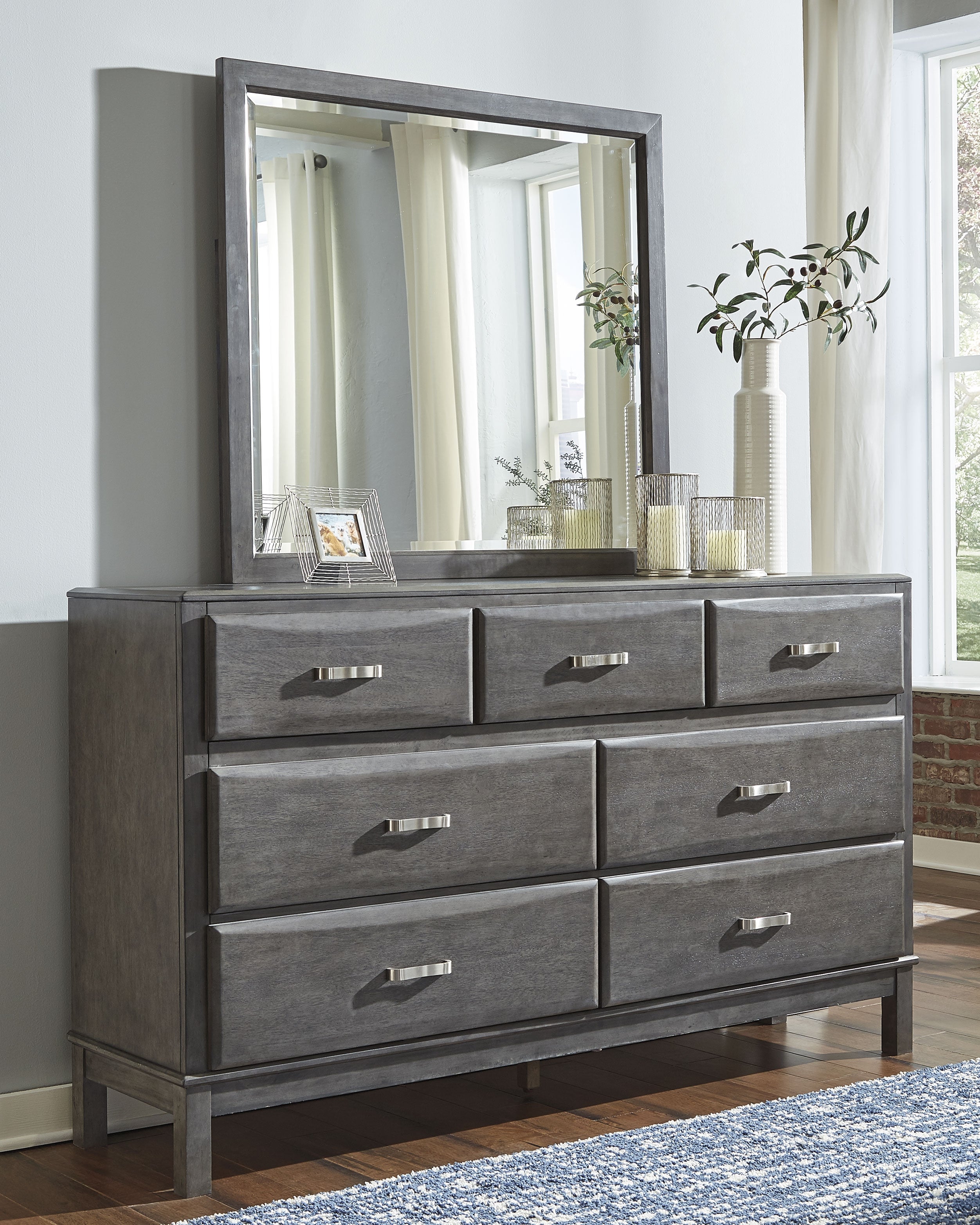 J&M Furniture - Ashley Furniture - Caitbrook Dresser and Mirror - Dresser and Mirror - B476B1