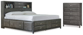 J&M Furniture - Ashley Furniture - Caitbrook Queen Storage Bed and Chest - Queen Storage Bed and Chest - B476B19
