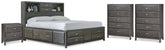 J&M Furniture - Ashley Furniture - Caitbrook Queen Storage Bed, 2 Chests and 2 Nightstands - Queen Storage Bed, 2 Chests and 2 Nightstands - B476B23
