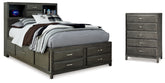 J&M Furniture - Ashley Furniture - Caitbrook Full Storage Bed and Chest - Full Storage Bed and Chest - B476B27