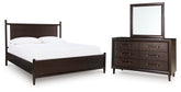 J&M Furniture - Ashley Furniture - Dantenton Queen Panel Bed, Dresser and Mirror - Queen Panel Bed, Dresser and Mirror - B611B3